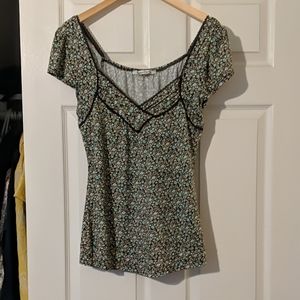 Women's printed short sleeve shirt